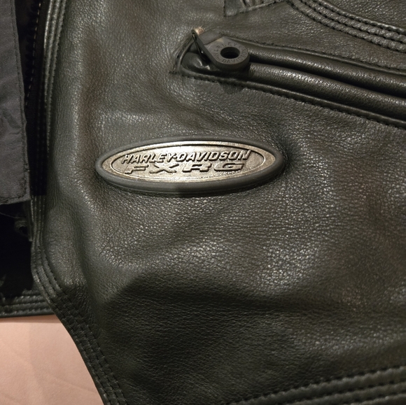 NWOT Harley Davidson FXRG Leather Biker Jacket - Picture 12 of 13